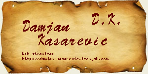 Damjan Kašarević vizit kartica
